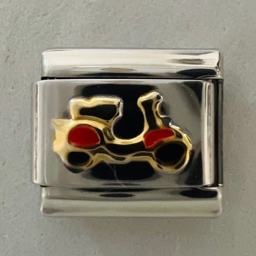 Scooter Italian Charm Bracelet Link